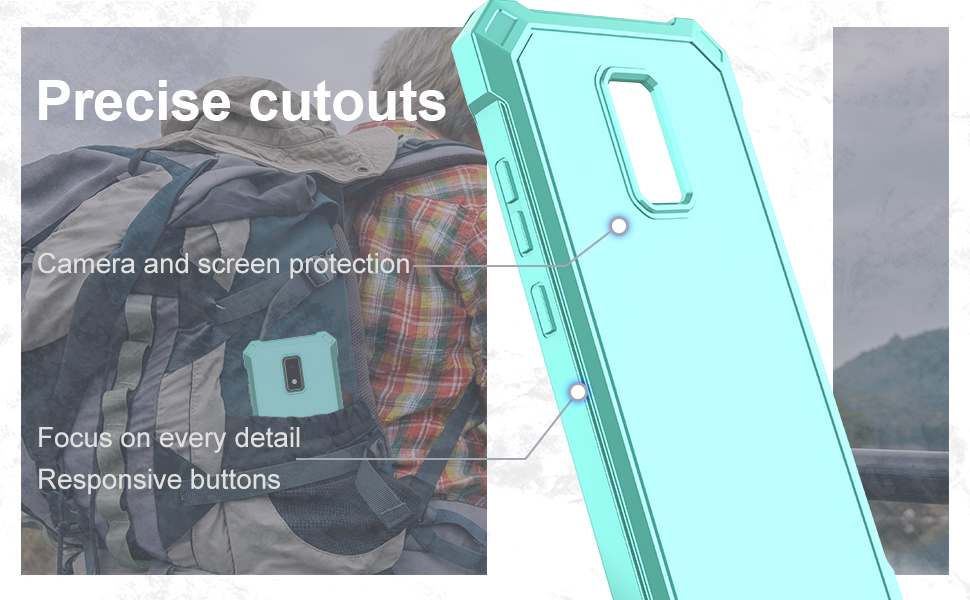 Ailiber for BLU View 4 Dual Layer Phone Case with Screen Protector