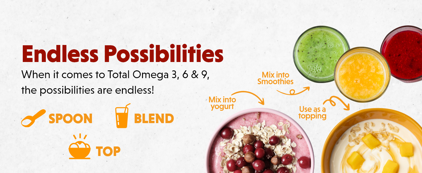 Barlean's Total Omega 3 6 9 Orange Crème Liquid Fish Oil Supplement with Borage and