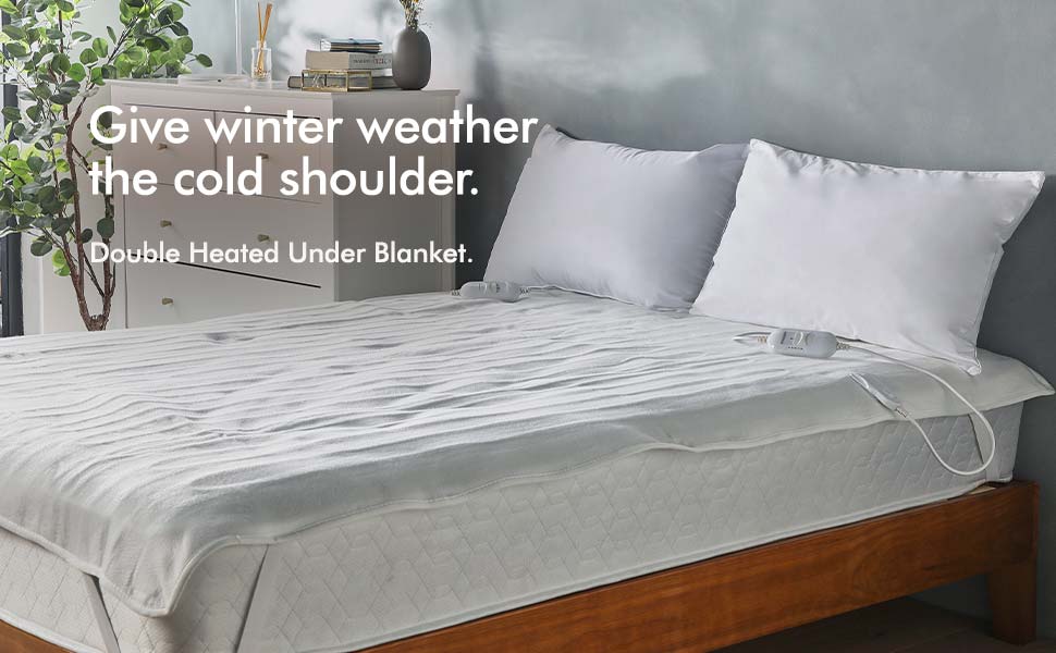 VonHaus Electric Blanket for Double Bed Dual Controls Heated