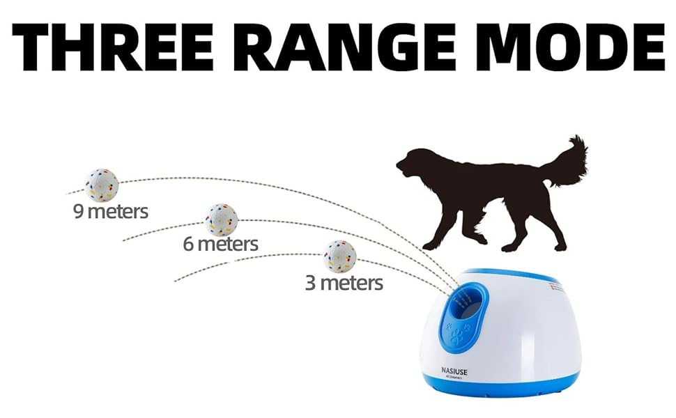 Pet Supplies NASIUSE Automatic Dog Toy Ball Launchers,Interactive Pet