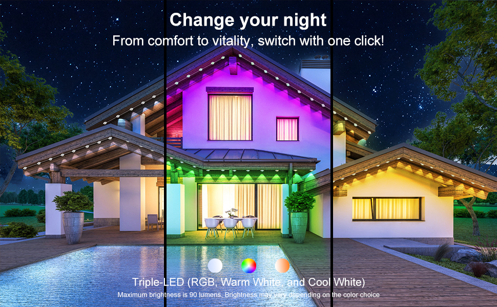 permanent lights for outside house