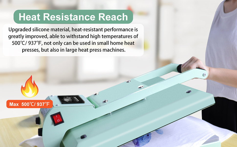 Calogy Heat Press Mat Silicone 15x15, Heat Press Pad