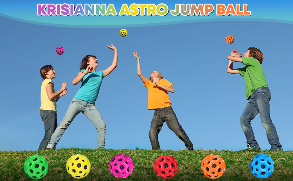 KrisiAnna Astro Jump Ball 3 Stücke mit Netztasche Hohe Sprünge Jump