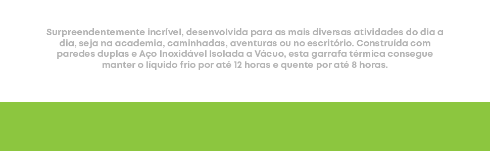 Garrafa de Água Térmica Aço Inox Esportiva