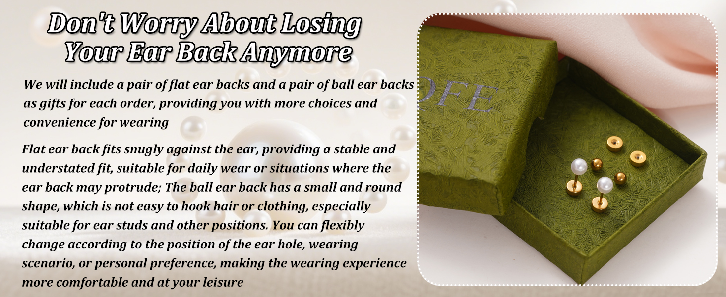 titanium pearl earrings