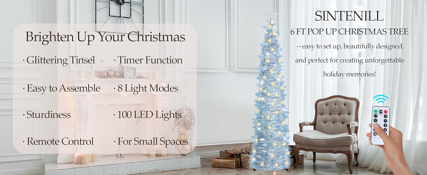 6 FT Pop Up Christmas Tree