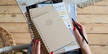budget planner with zipper envelopes