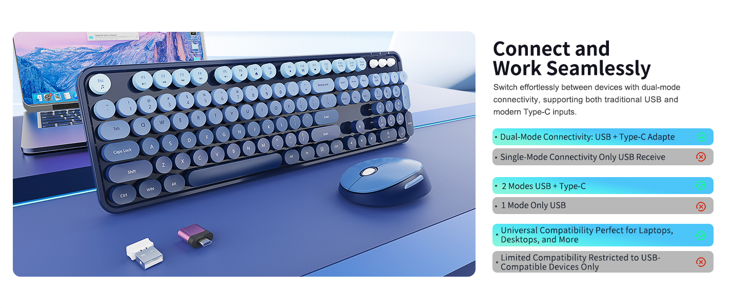 wireless keyboard mouse combo