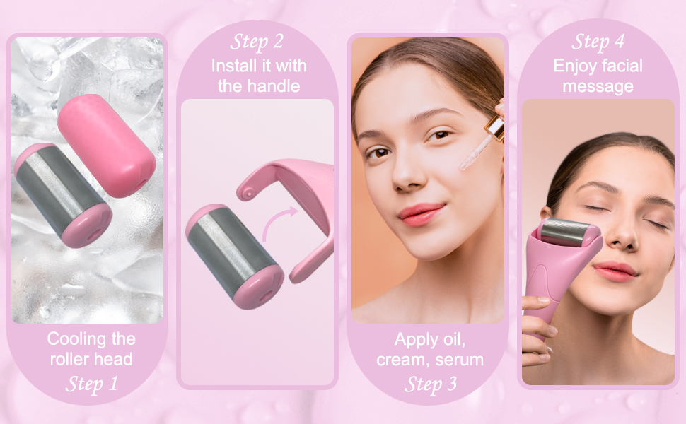 Ice Roller for Face, Cold Face Roller for Facial Massage