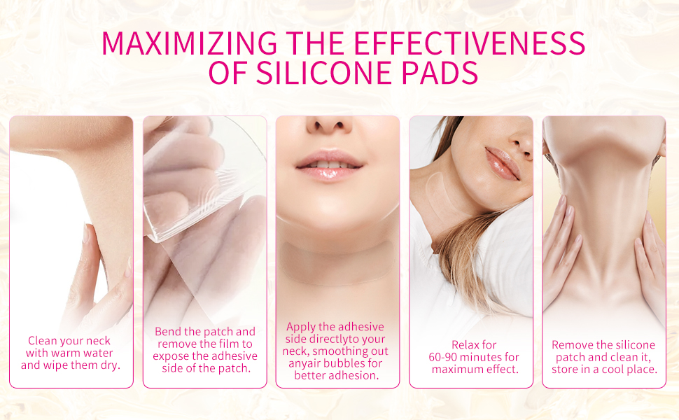 silicone neck patches for wrinkles neck wrinkle patches anti-wrinkle face patches chest wrinkle pads