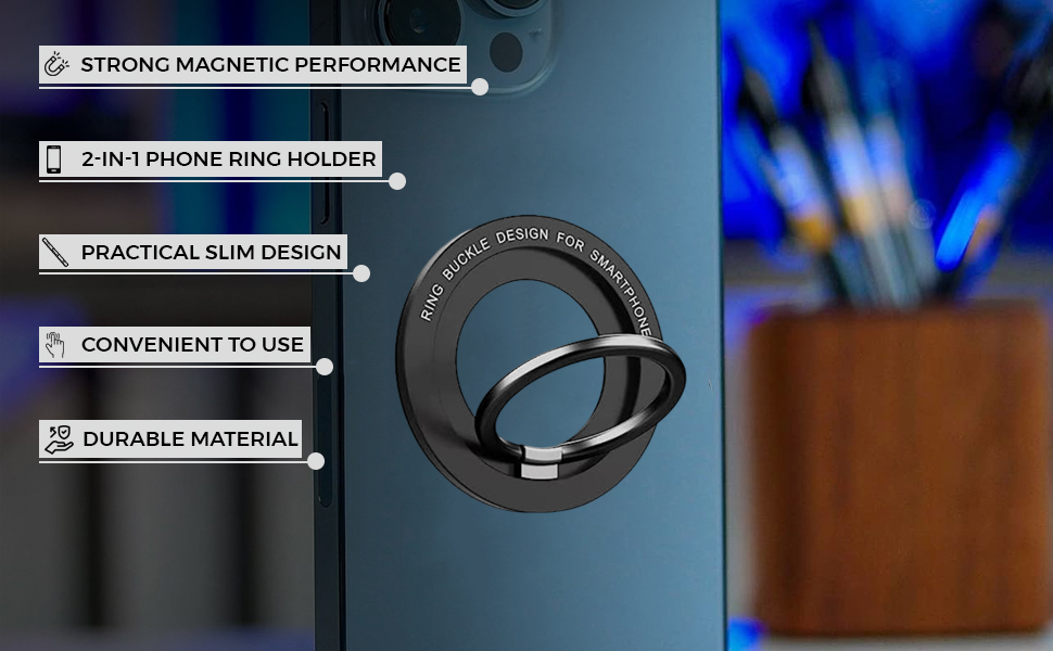 ZORBES® Phone Ring Holder, 2in1 Phone Grip Holder Stand