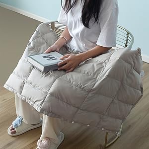 Amazon｜KOKOSUN ダウンブランケット ひざ掛け 防寒 超軽量 携帯