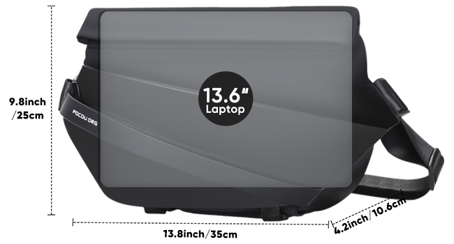 バッグ INSILENCE Obsidian Crossbag CHARCOAL Obsidian Sling Bag,Multipurpose Stylish Crossbody Bag, Quick