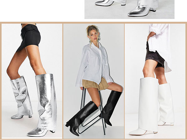 fold over knee high boots