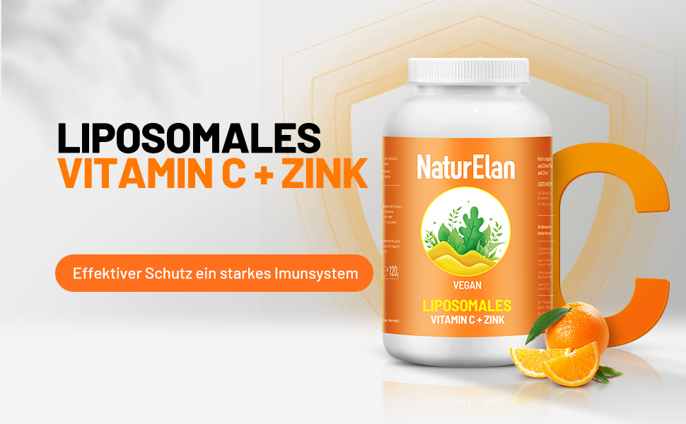 Liposomales Vitamin C Zink hochdosiert Kapseln 180 Kapseln, 1000mg