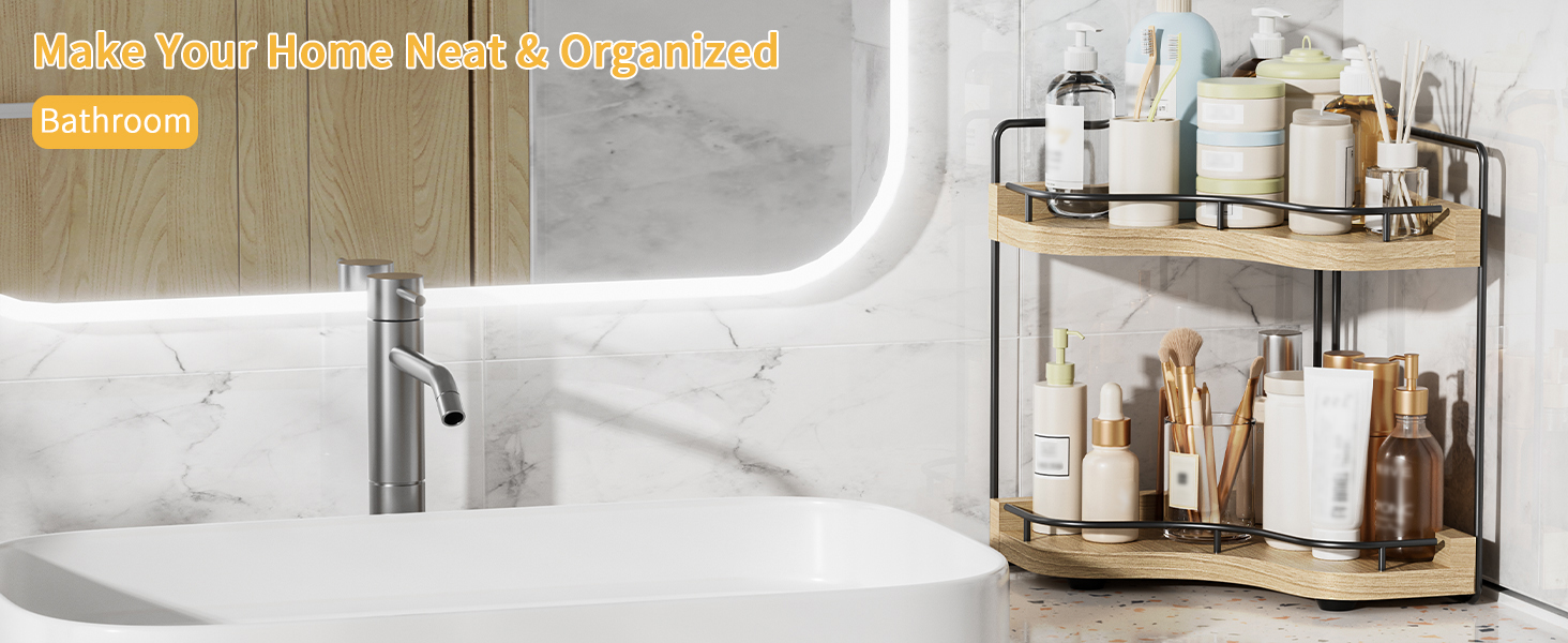 bathroom counter organizers and storage