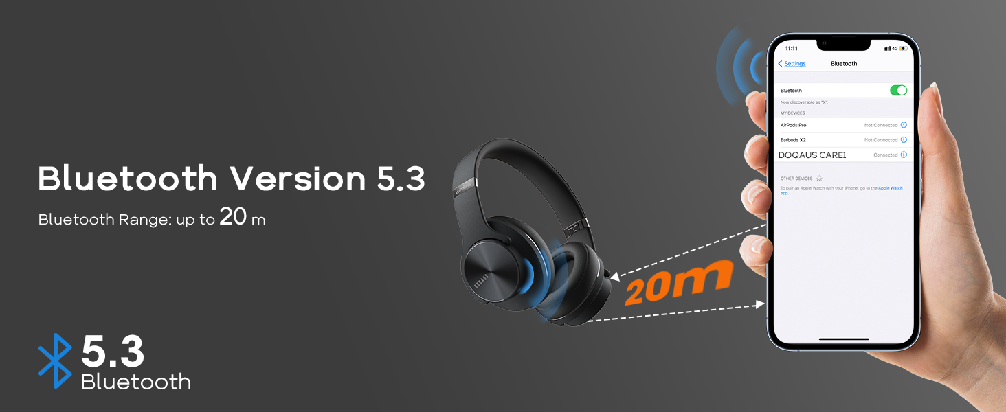 Bluetooth Headphones over the ear