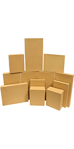 12 Pieces Brown Kraft Cardboard Boxes