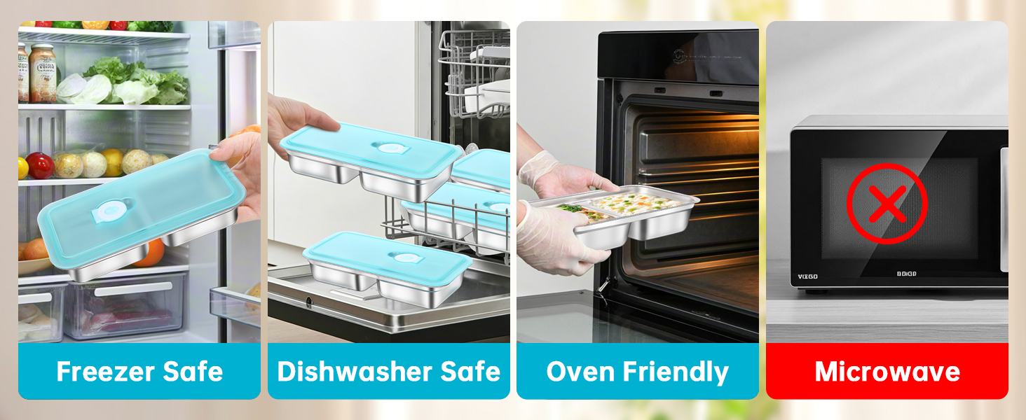 Snack Containers Stainless Steel 
