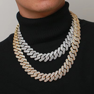 Miami Bling Chain Lab Diamond Luxury Choker Chain Necklaces