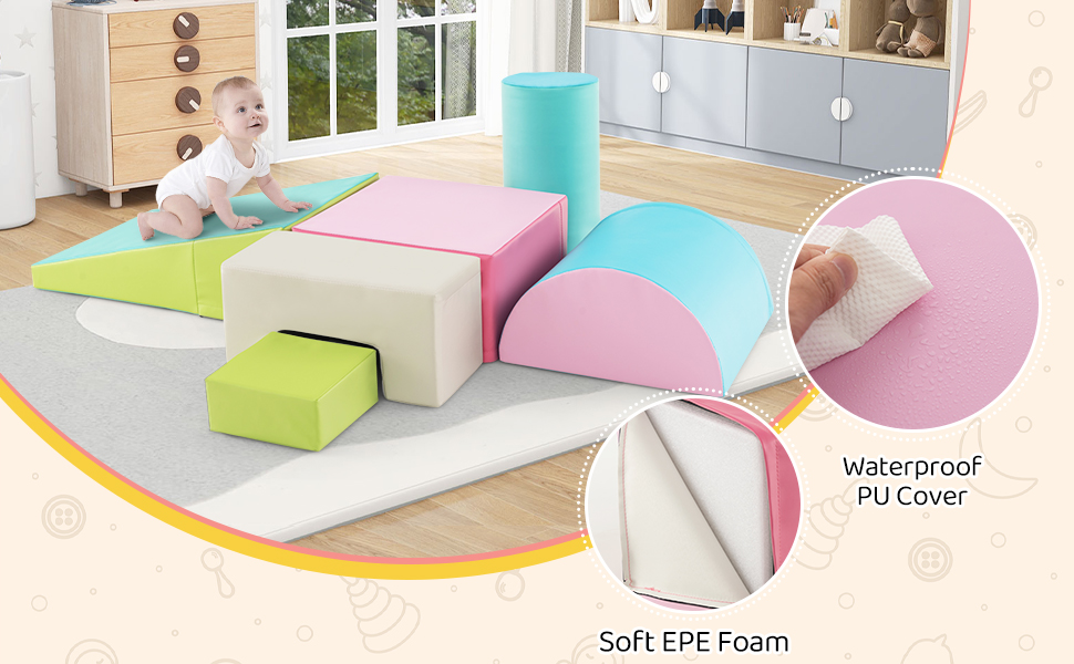 Foam Climbing Blocks for Toddlers 1-3