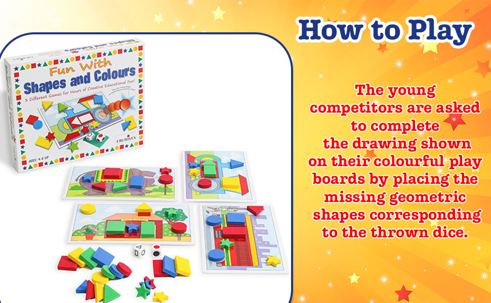 fun with shapes learning educational children activity shapes & colours ages 4 & up 