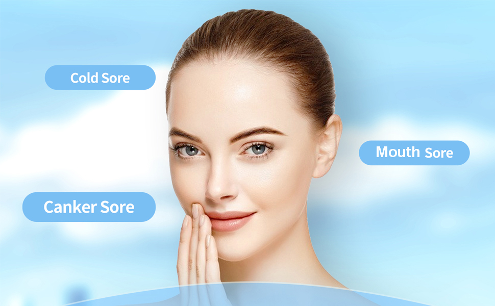 lawind Cold Sore Treatment for Lips, Canker Sore Red Light