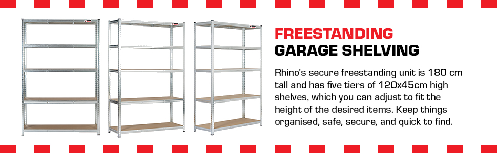 freestanding garage shelving