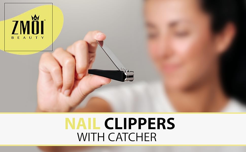 ZMOI Nail Clippers Practical Nail Clipper with Catcher
