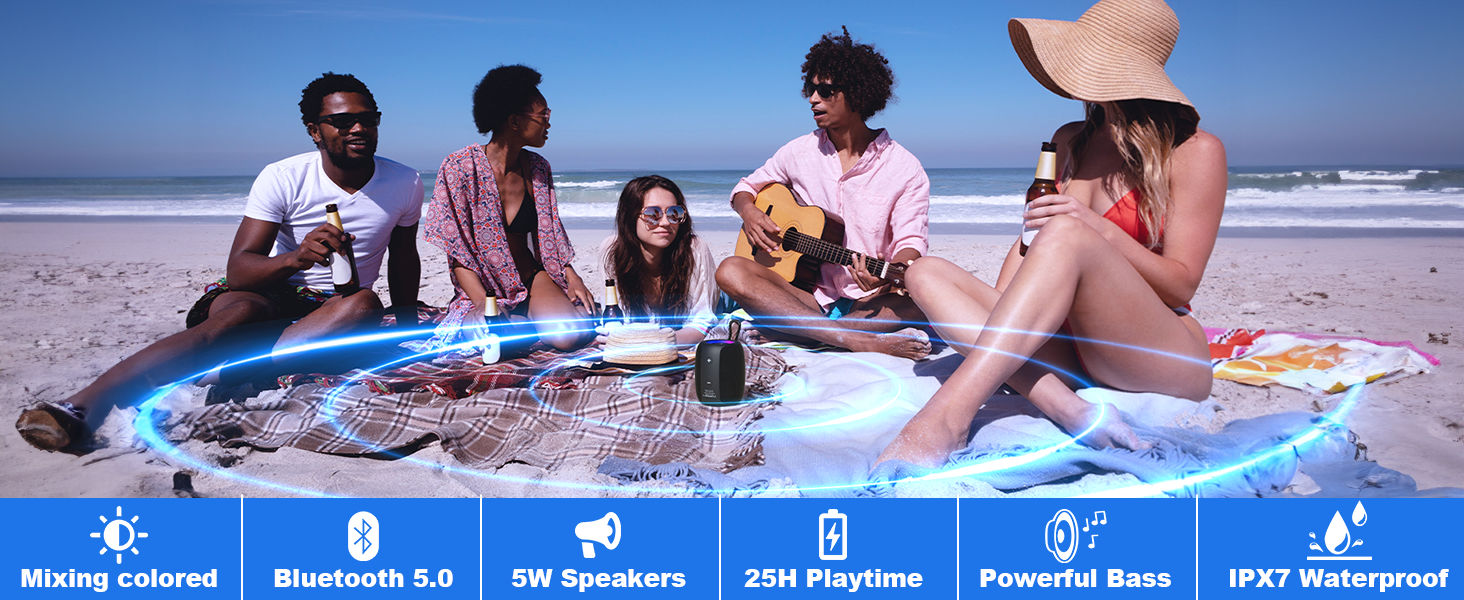 bluetooth speaker portable wireless speaker shower speaker waterproof speakers small speaker