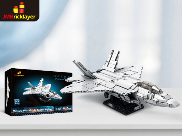 Amazon.com: JMBricklayer F-22 Raptor Fighter Jet Building Block