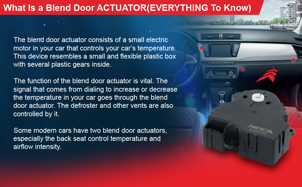 WINBEST HVAC Blend Air Door Actuator 604112 Compatible