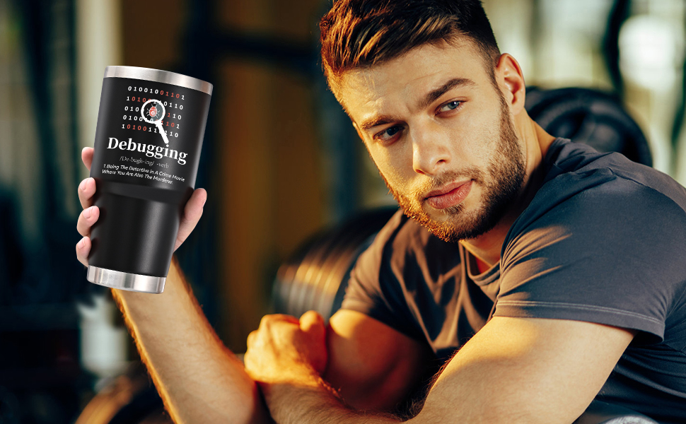 Lifecapido Gifts for Programmer, Debugging Definition 30oz