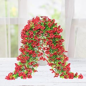 plantas colgantes artificiales