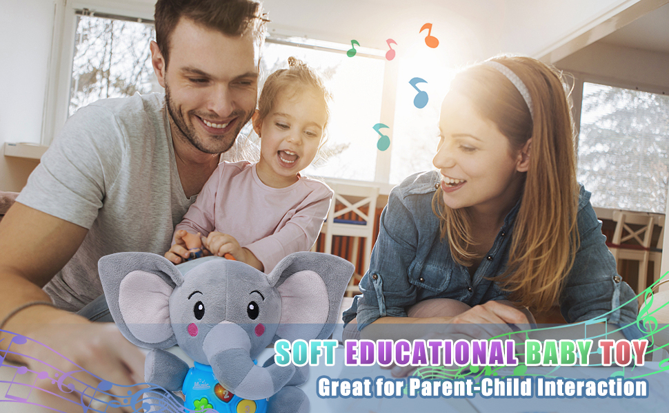 HomeMall Sooth Plush Elephant Baby Toy, Toddlers