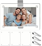 3 Packs Magnetic Car Picture Holder, 3.54x2.36 Inch Acrylic Cars Photo Holder Car Picture Frame C...