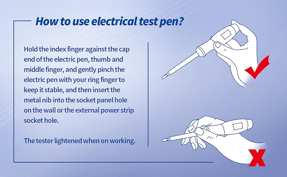Eightwood Pen Electric Tester Voltage Detector Mains Tester Screwdriver