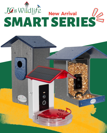 jcs wildlife, smart series, ez-fill hopper, ultimate bluebird house, hummingbird feeder, wi-fi