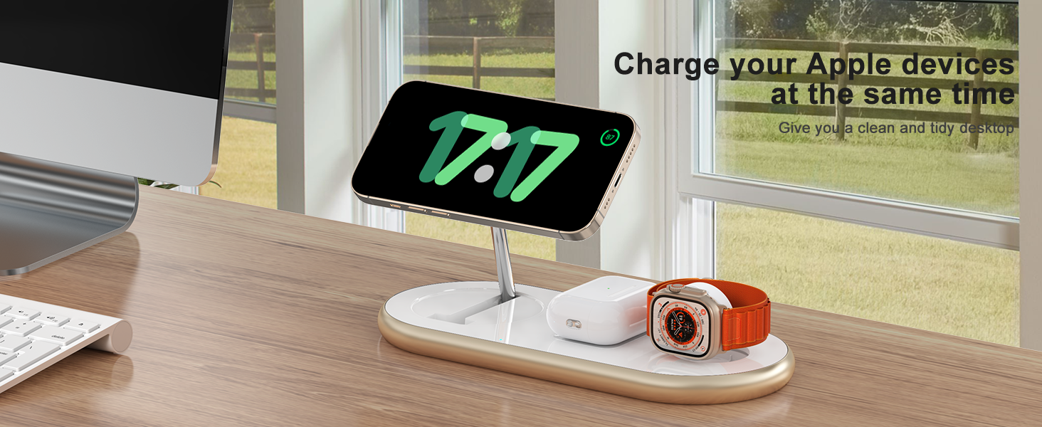 iphone and apple watch charging station