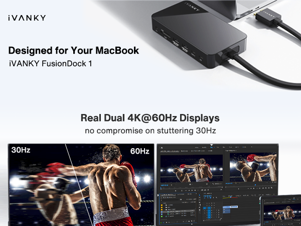 iVANKY FusionDock 1 MacBook Pro Docking Station with 150W