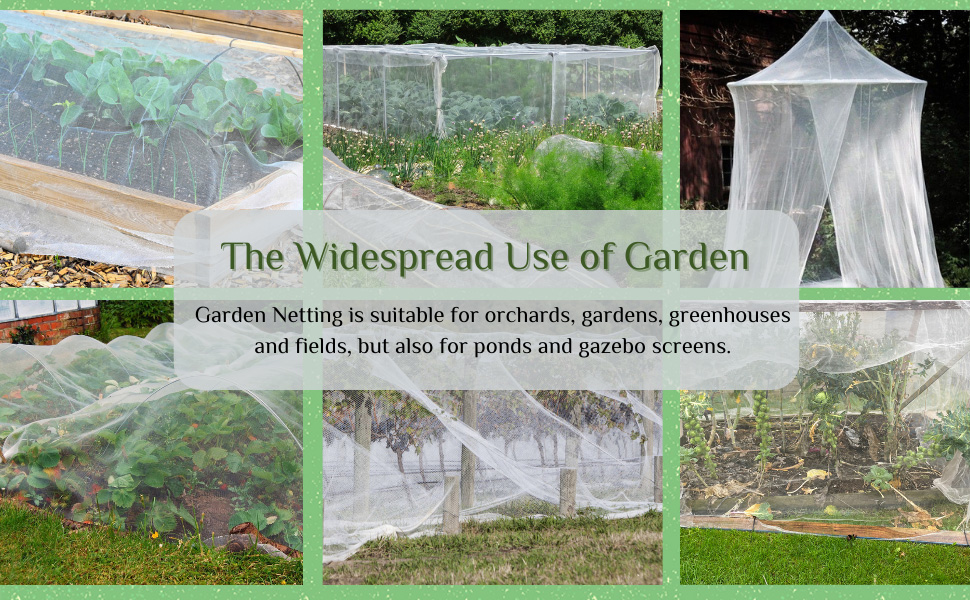 Kijamilee Garden Mesh Netting Barrier, 4X10FT Ultra Fine