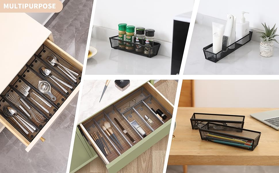 Faridabio Drawer Organizer for Kitchen, Silverware