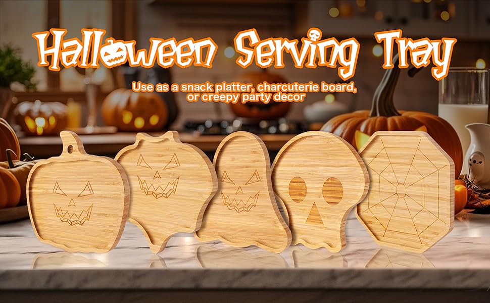 halloween charcuterie boards serving trays