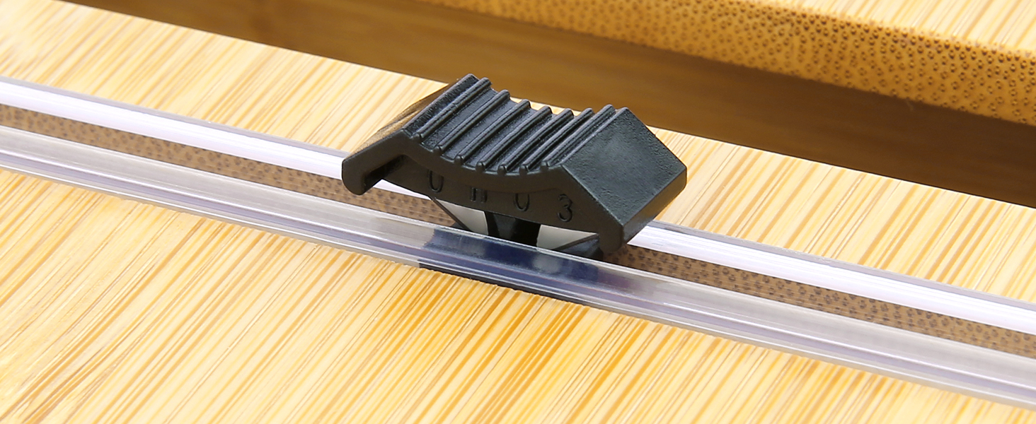 Himimi Foil and Plastic Wrap Organizer with Cutter for Drawer, Aluminum Foil, Saran