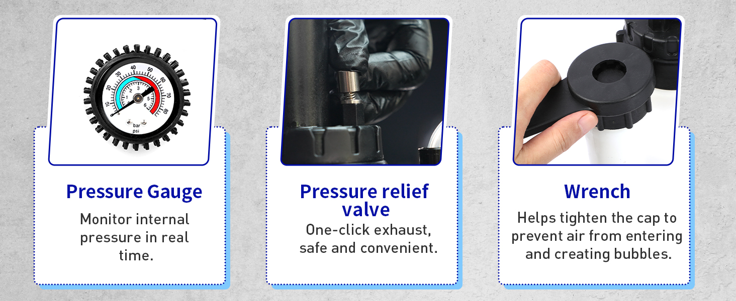 3L Brake Bleed Kit Manual Brake Bleed Fluid Pump