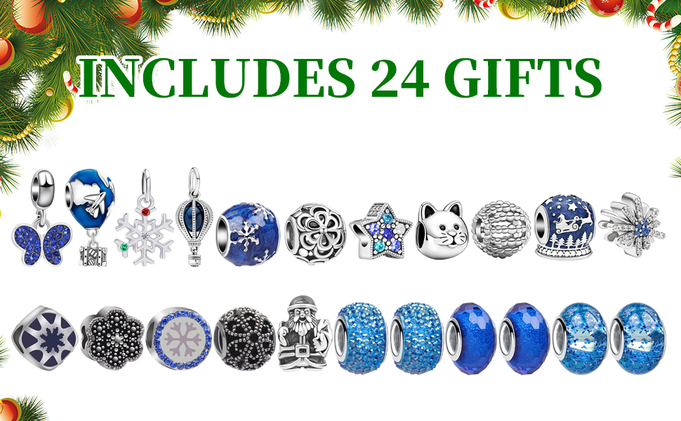 Christmas Advent Calendars 2022, DIY Charm Bracelet Jewelry Making Kit