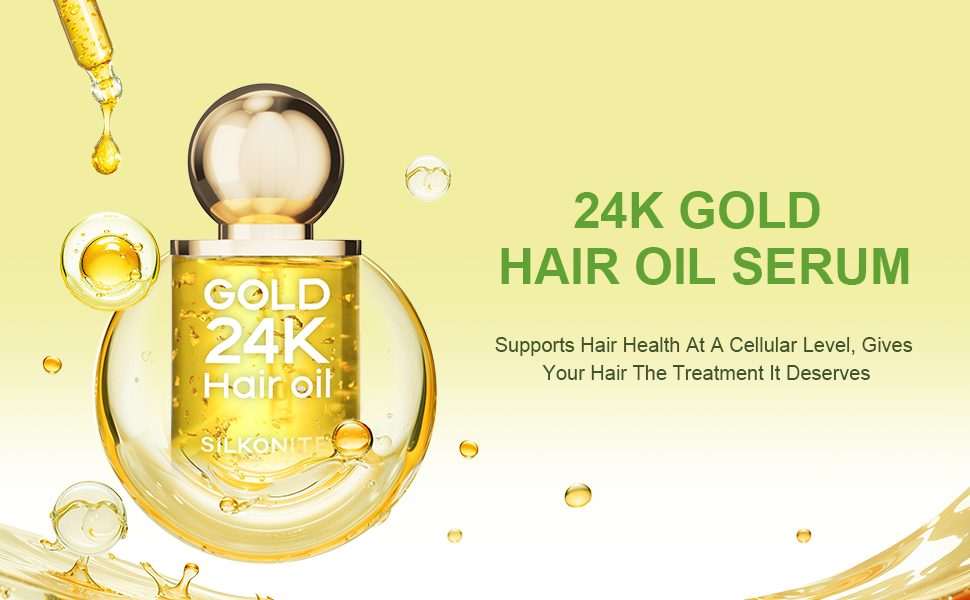 Silkonite luxury hair care brand, 24K gold hair oil, premium salon hair treatment