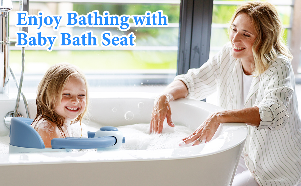 Baby Bath Seat for Babies 6 Months & Up Non-Slip Baby Bath