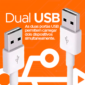 Dupla entrada USB