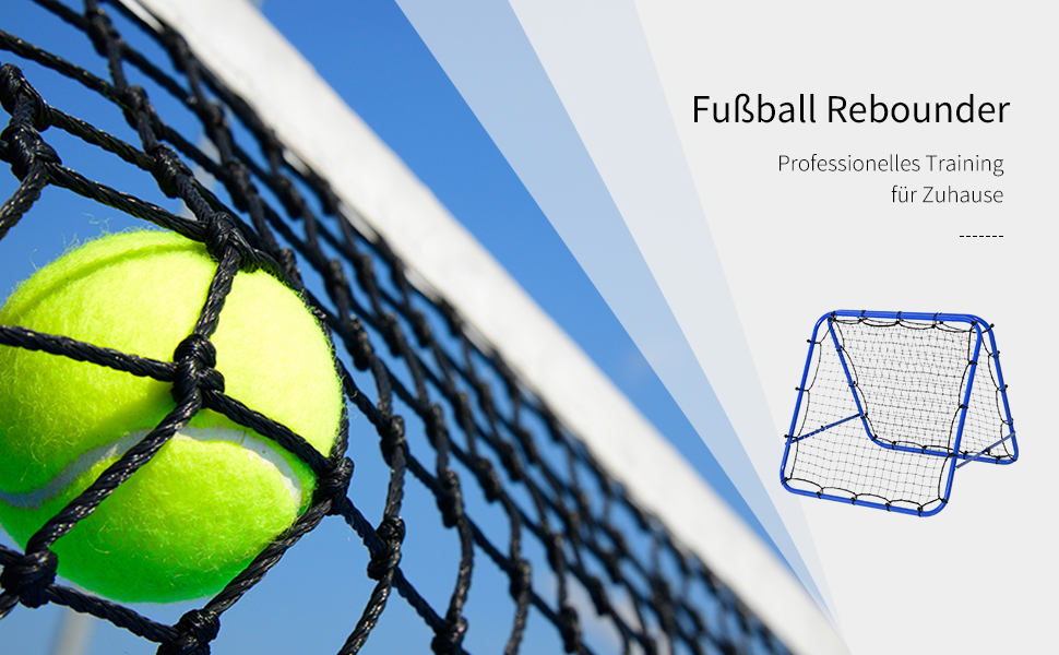 Football Rebounder Kickback Goal Rebound Wall Net DoubleSided